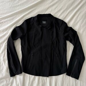 Athleta Women's Black Cropped Moto Jacket